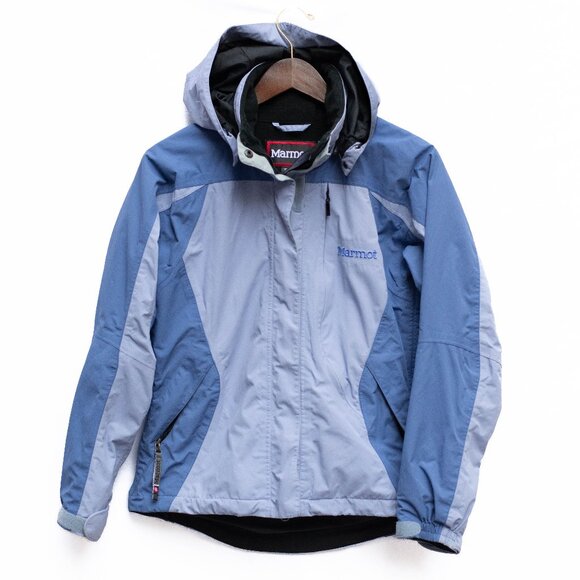 Marmot Waterproof Shell Jacket XS Petite Hooded Hiking Ski Snowboarding Coat - Picture 1 of 16